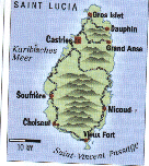 Karte von St Lucia